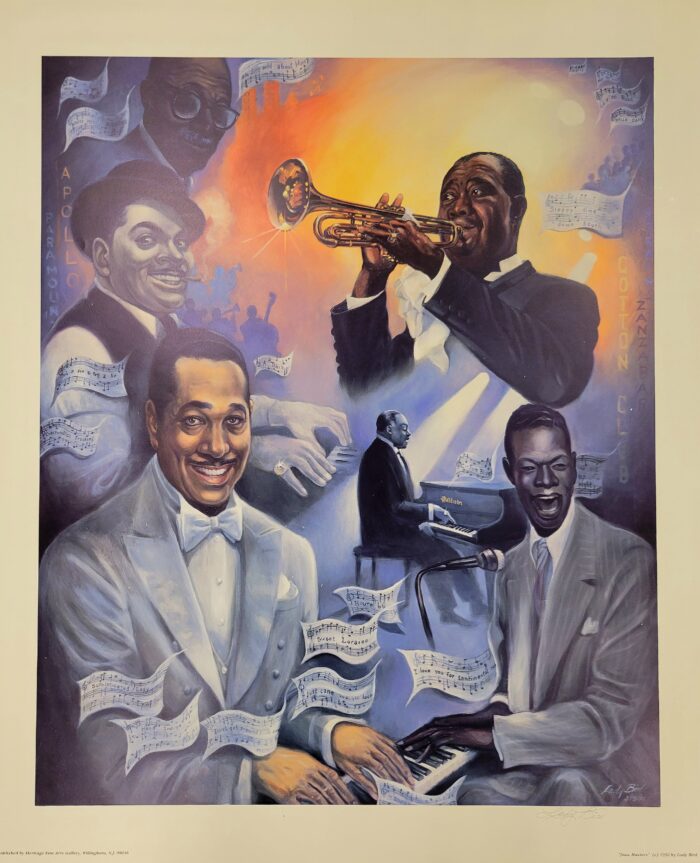 Jazz Masters Signed Print by Lady Bird